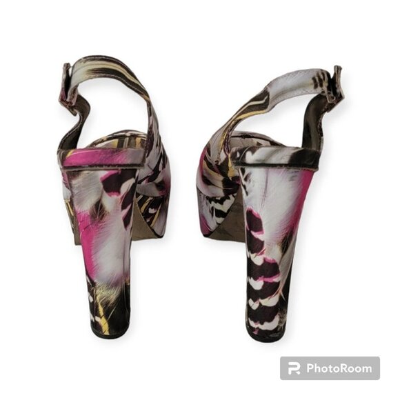 Betsey Johnson Mystifyy Mulit Color Platform  Heel Size 10 - Picture 5 of 5